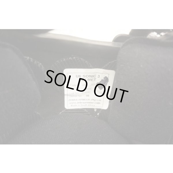 画像6: 英警察放出ゼブラアーマー製MICH-2001型ヘルメット黒Largeヘルメットカバー・ヘルメットバンド付き (6)