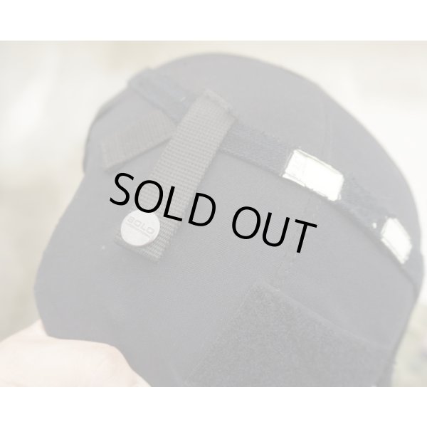 画像7: 英警察放出グローバルアーマー製MICH-2001型ヘルメット黒X-Largeヘルメットカバー・ヘルメットバンド付き (7)