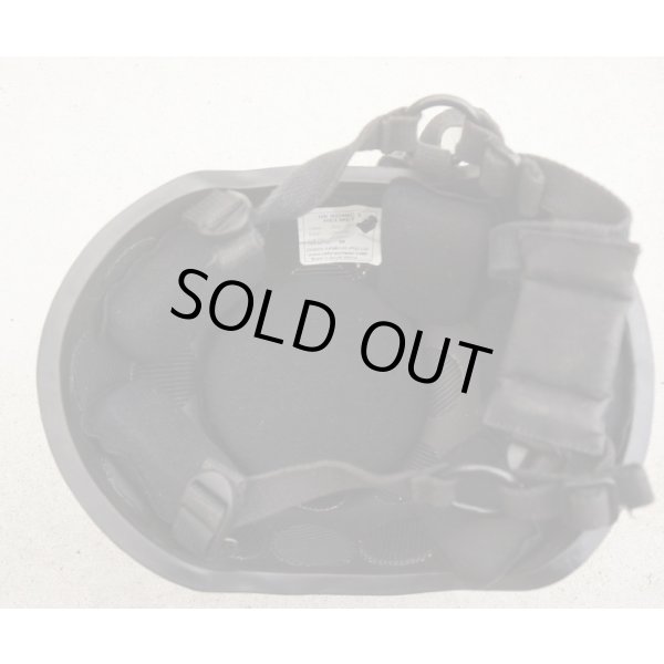 画像5: 英警察放出ゼブラアーマー製MICH-2001型ヘルメット黒Largeヘルメットカバー・ヘルメットバンド付き (5)