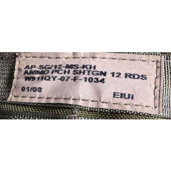 画像5: 米軍イーグルSFLCS 12発用ショットシェルポーチ カーキ新品 (5)