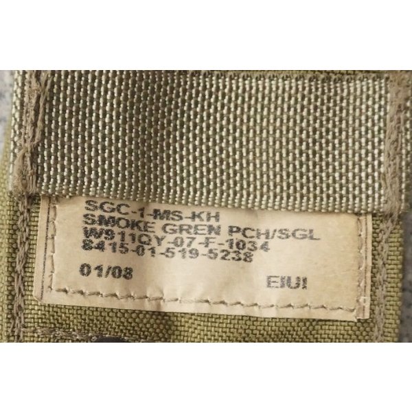 画像3: 米軍イーグルSFLCSスモークグレネードポーチ カーキ新品 (3)
