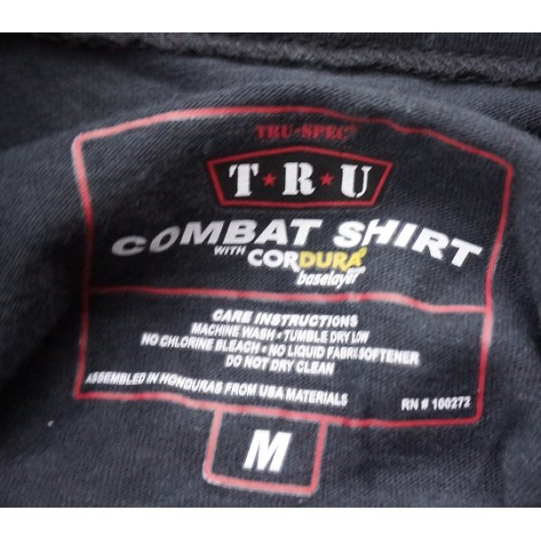 画像4: 米法執行機関放出TRU-SPEC製TRU 1/4 ジップ コンバットシャツ黒 新品 (4)