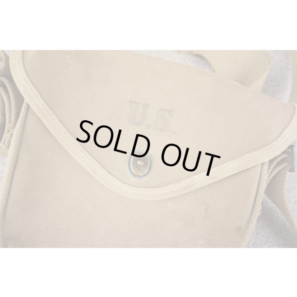 画像5: 第二次世界大戦 米軍トンプソンM1928SMG用ドラムマガジンポーチ カーキ (5)