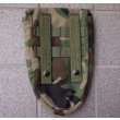 画像2: 米軍MOLLE・MOLLEIIエントレンチングツールポーチ ウッドランド迷彩 (2)