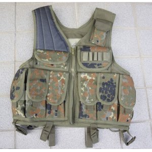 画像: MMB製TAC-V1型タクティカルベスト ドイツ連邦軍フレクター迷彩 新品