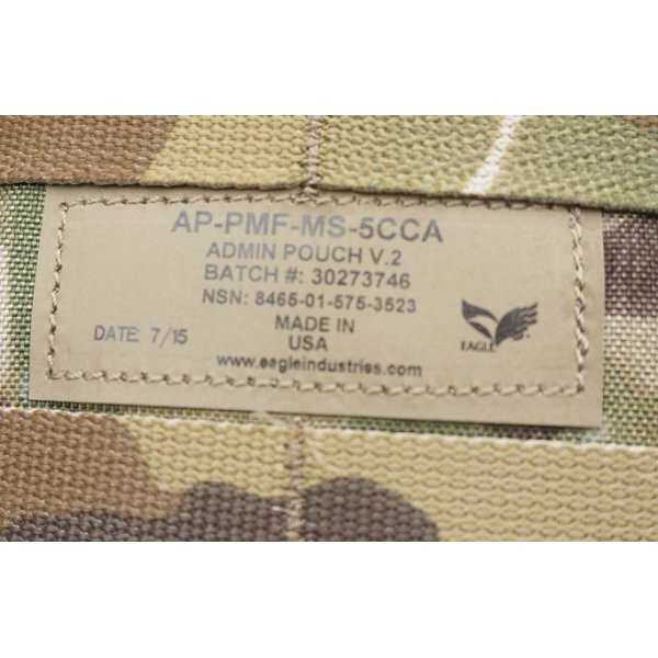 画像3: 米軍イーグルSOFLCSアドミンポーチ マルチカム迷彩 新品 (3)