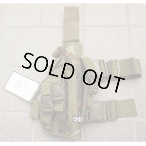 画像: MFH製レッグホルスター ドイツ連邦軍フレクター迷彩(フレック迷彩)新品