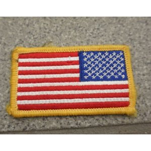 画像: 米軍放出リバースタイプ星条旗フラッグパッチ フルカラー品