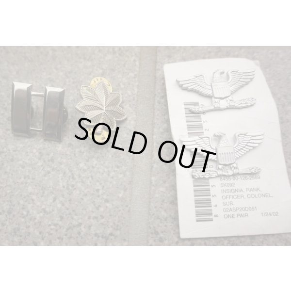 画像1: 米軍 士官用 金属製階級章フルカラー品 各種 (1)