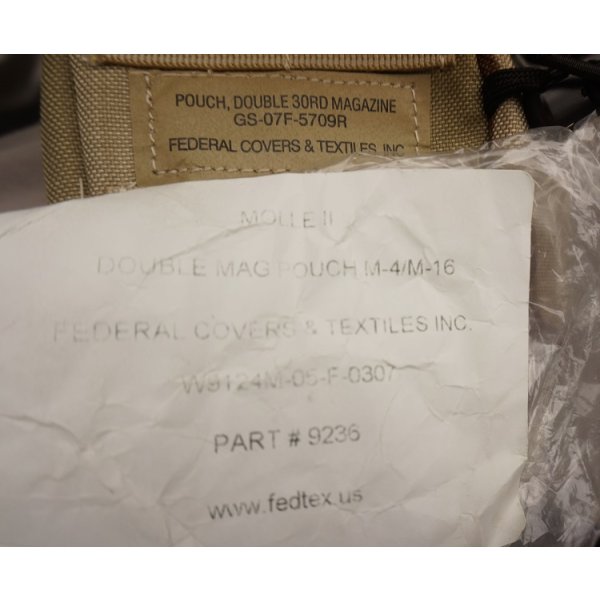 画像3: 米軍放出FEDERAL COVERS & TEXTILES製RACKベスト マガジンポーチ3Cデザート迷彩 新品 (3)