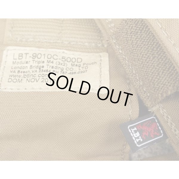 画像3: 米軍放出LBT-9010CトリプルマガジンポーチCB(コヨーテブラウン)後期型(500Dナイロン製)新品 (3)