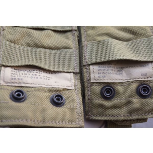画像4: 米軍イーグルSFLCSスモークグレネードポーチ カーキ新品 (4)