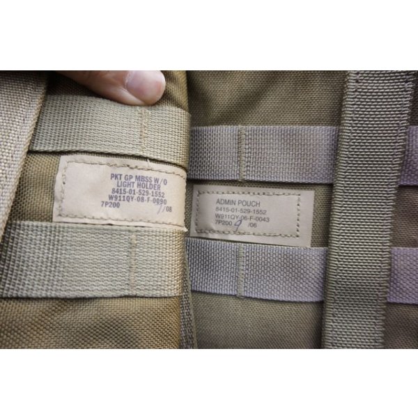 画像6: 米軍アライドSFLCSアドミンポーチ カーキ新品 (6)