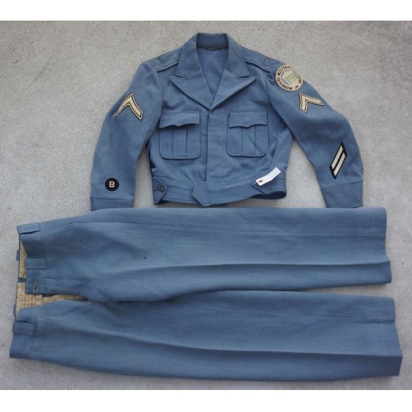 画像1: ミズーリ軍事学校テーラーメイド品アイクジャケット型制服上下セット (1)