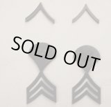 画像: 米軍 米陸軍 金属製 兵・下士官階級章各種2個セット