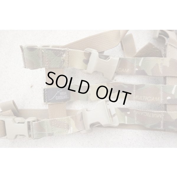 画像4: 米軍放出HIGH GROUND GEAR製チェストリグ コヨーテ・マルチカム迷彩リバーシブル新品 (4)