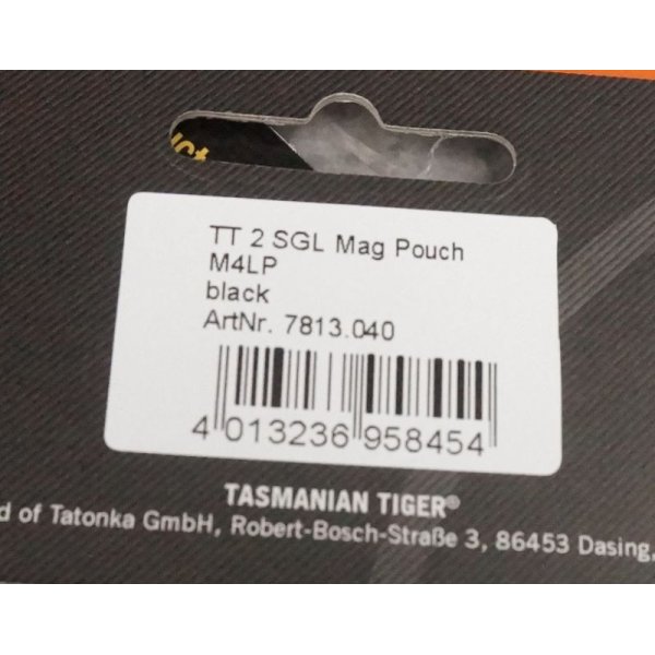 画像3: Tasmanian Tiger製ダブルM4マガジンポーチ黒 新品 (3)