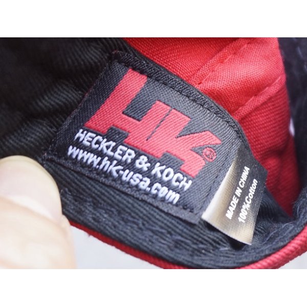画像4: H&K製HKキャップ赤MP5刺繍入り新品 (4)