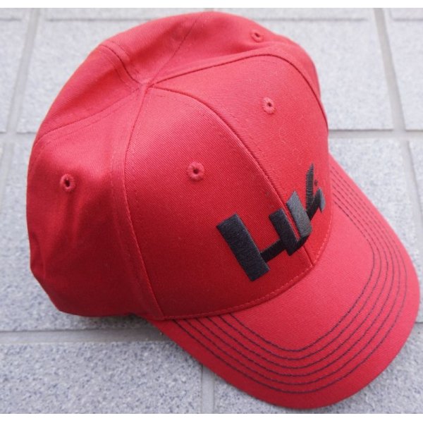 画像1: H&K製HKキャップ赤MP5刺繍入り新品 (1)