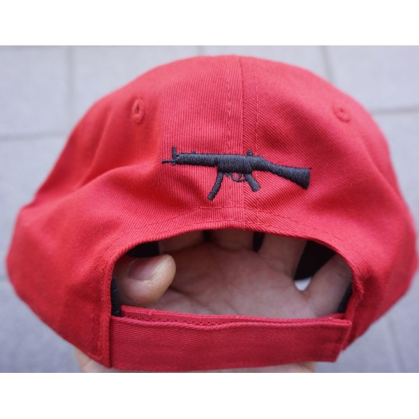 画像3: H&K製HKキャップ赤MP5刺繍入り新品 (3)