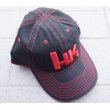 画像1: H&K製HKキャップ黒X赤 新品 (1)