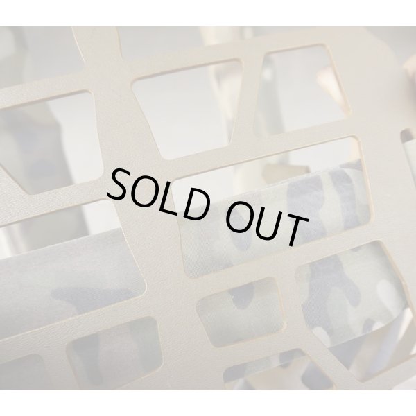 画像6: S&SプレートフレームMULTICAM迷彩・タンLARGE新品 (6)