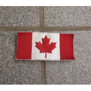 画像: カナダ軍フラッグパッチ フルカラー品