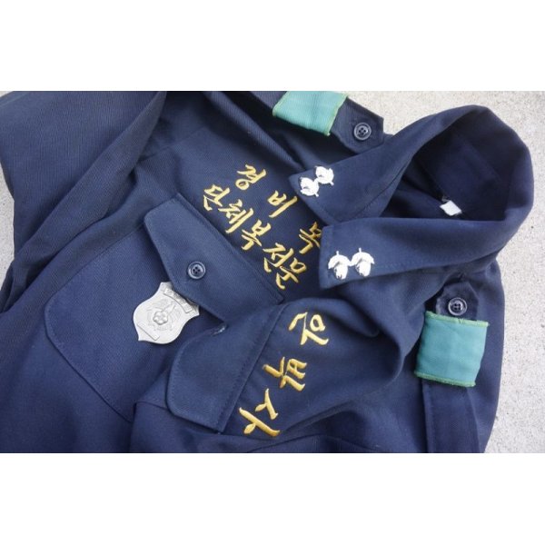 画像3: 韓国製テーラーメイド警察制服シャツ サンプル品 (3)