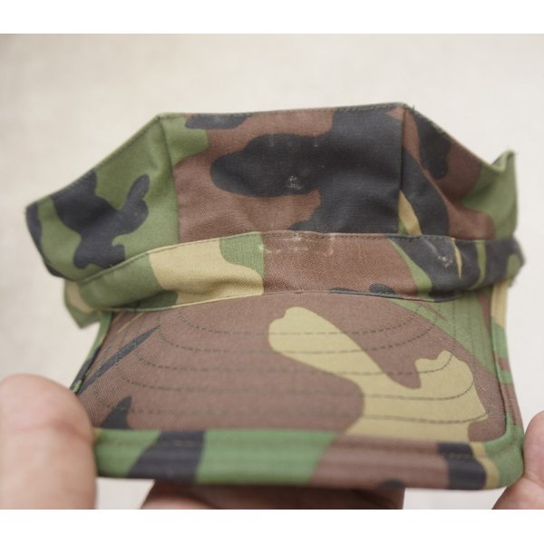 画像1: 韓国軍 海軍海兵隊ウッドランド迷彩 八角帽 (1)