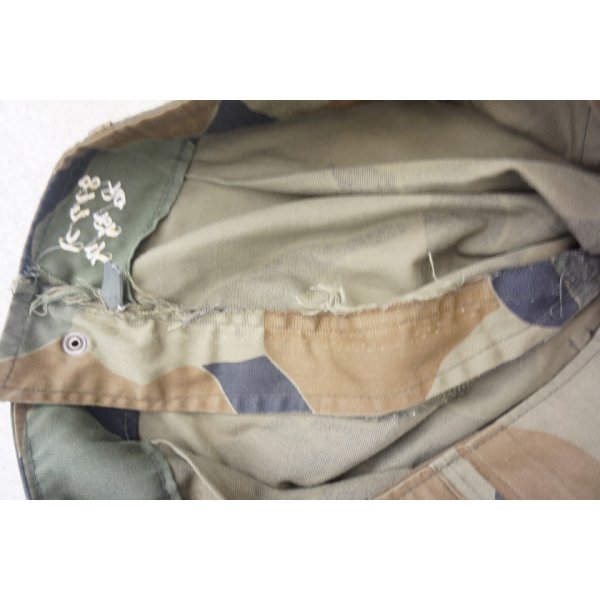 韓国軍 海軍海兵隊ブロックパターン迷彩 上下セット 刺繡パッチ