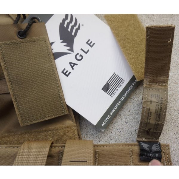 画像7: イーグル アクティブシューターレスポンスプレートキャリアCB(コヨーテブラウン)新品 (7)