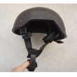画像2: 英軍UKSF放出グローバルアーマー製MICH-2001型ヘルメット黒 (2)