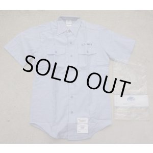 画像: 米軍 米海軍ユーティリティワークシャツ半袖仕様MEDIUM新品