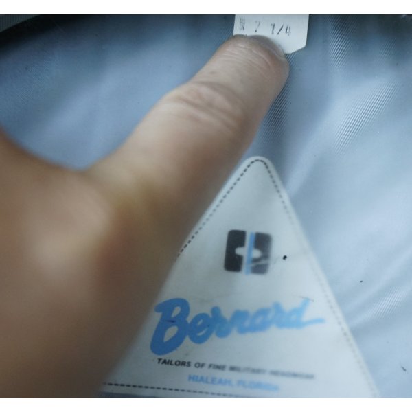 画像6: 米軍 米空軍ベルナルド製テーラーメイド制帽サイズ7 1/4 (6)