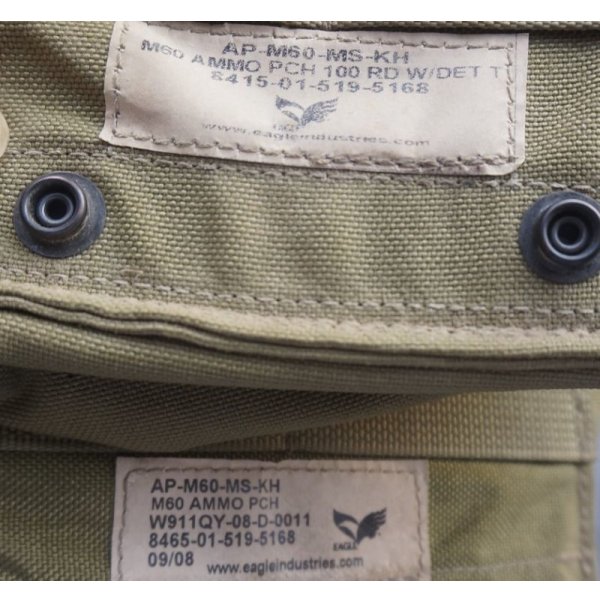 画像4: 米軍イーグルSFLCS M60ポーチ カーキ新品 (4)