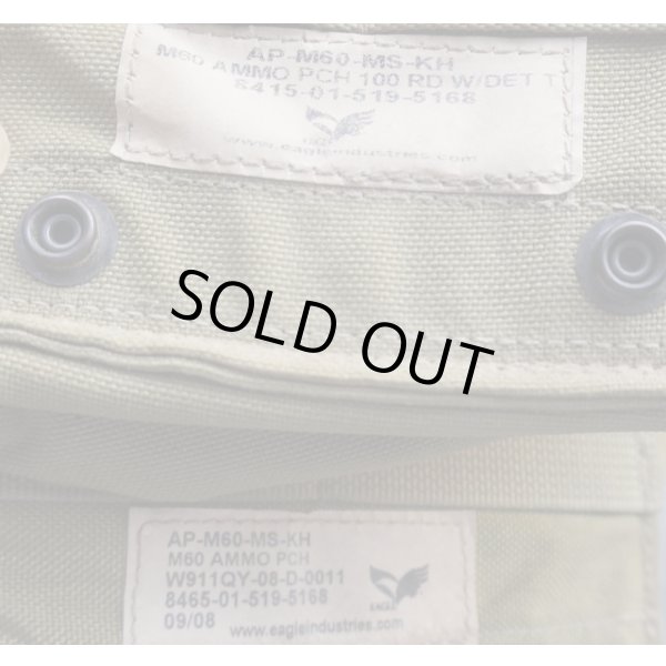 画像4: 米軍イーグルSFLCS M60ポーチ カーキ新品 (4)