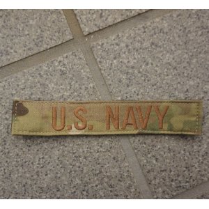 画像: 米軍 米海軍ローカルメイド? MULTICAM迷彩U.S. NAVYテープ