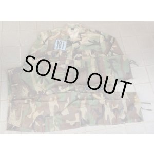 画像: ペルー軍 陸軍特殊部隊ウッドランド迷彩BDU上下セットLARGE