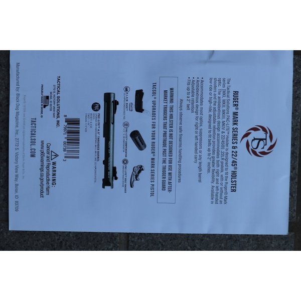 画像3: タクティカルソリューションズPAC-LITEヒップホルスター スタームルガーMKシリーズ用 新品 (3)