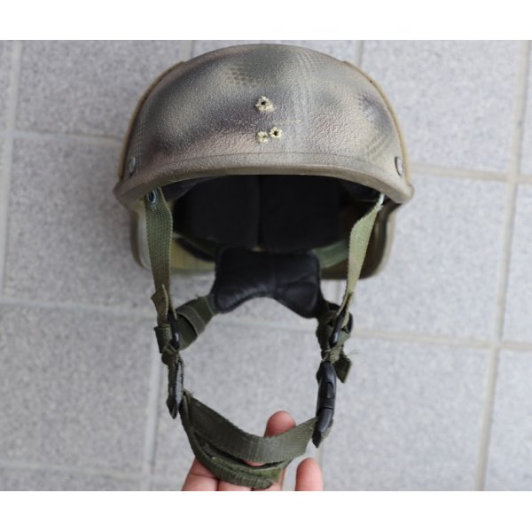 画像2: 米軍ジェンテックスTBH-II SC(MICH-2001タイプ)ヘルメットMEDIUM改造品 (2)