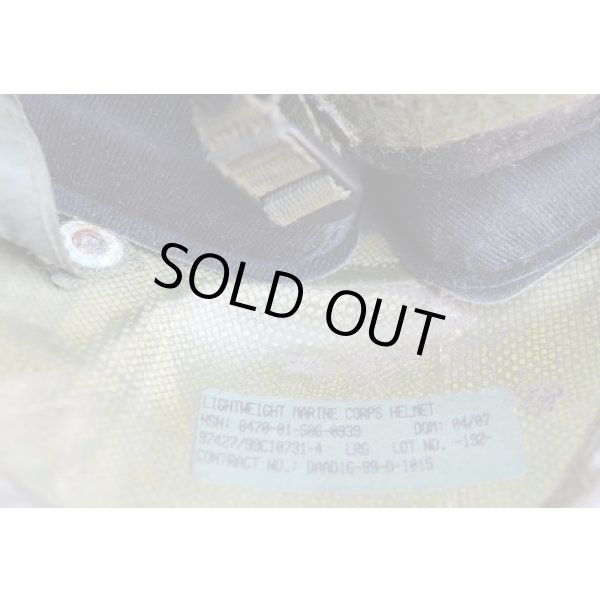 画像6: 米軍 米海兵隊LWHヘルメットOD LARGE (6)