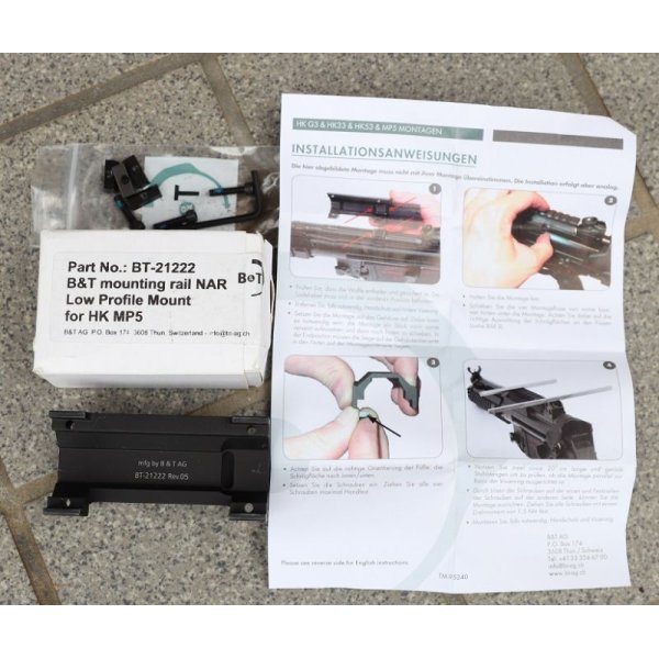画像5: B&T製MP5用ロープロファイルマウント新品 (5)