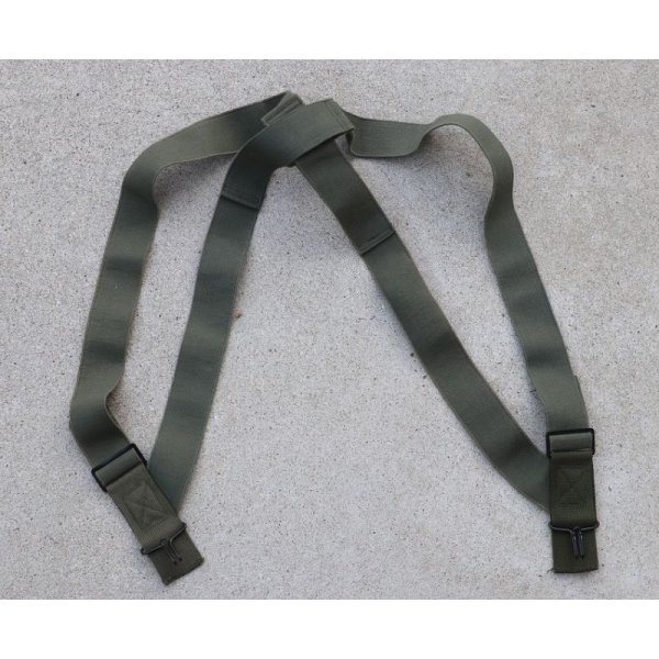 画像1: 米軍M1950(M50)フィールドパンツサスペンダーOD (1)