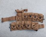 画像: 特価◆第二次世界大戦 米軍ブリティッシュメイド品M1ガーランド用M1923カートリッジベルト後期型カーキ