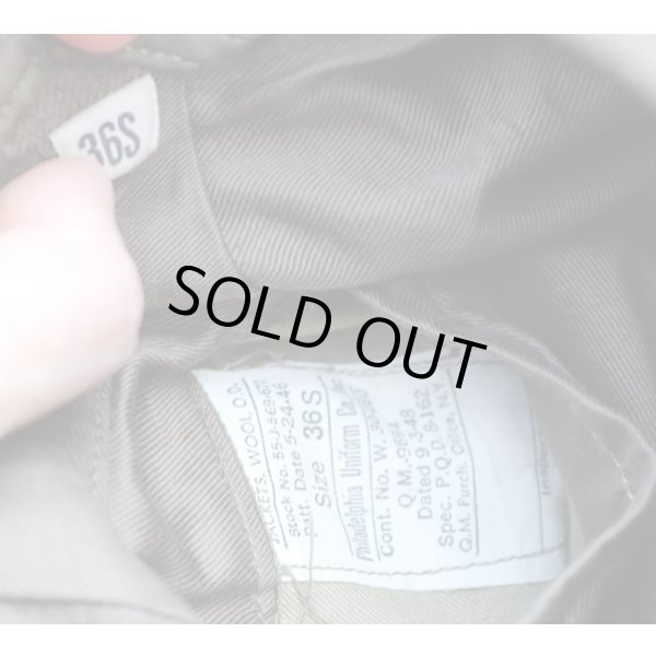 画像5: 第二次世界大戦 米軍M1944フィールドジャケット(アイクジャケット)第16軍団部隊章付きサイズ36S (5)