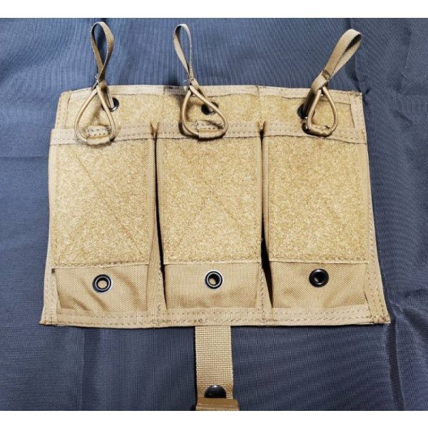 画像4: 受注生産◆当店オリジナル品CRYE AVS用パラクレイト型ベルクロ付きトリプルマガジンポーチフラップ新品 (4)