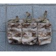 画像1: 受注生産◆当店オリジナル品S&Sプレートフレーム用トリプルオープントップマガジンポーチ新品 (1)