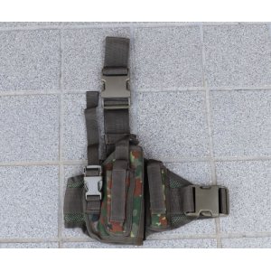 画像: メーカー不明 レッグホルスター ドイツ連邦軍(ドイツ軍)フレクター迷彩 新品