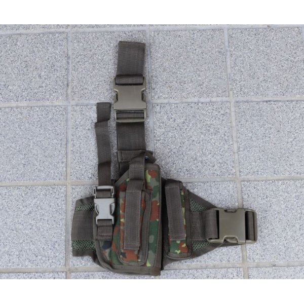 画像1: メーカー不明 レッグホルスター ドイツ連邦軍(ドイツ軍)フレクター迷彩 新品 (1)