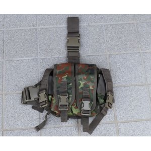 画像: メーカー不明 レッグマガジンポーチ ドイツ連邦軍(ドイツ軍)フレクター迷彩 新品